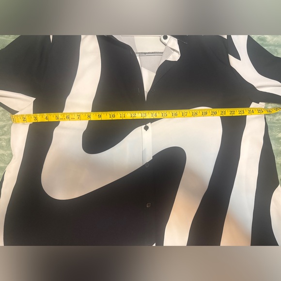 Black and White Women's Dress - Picture 6 of 7